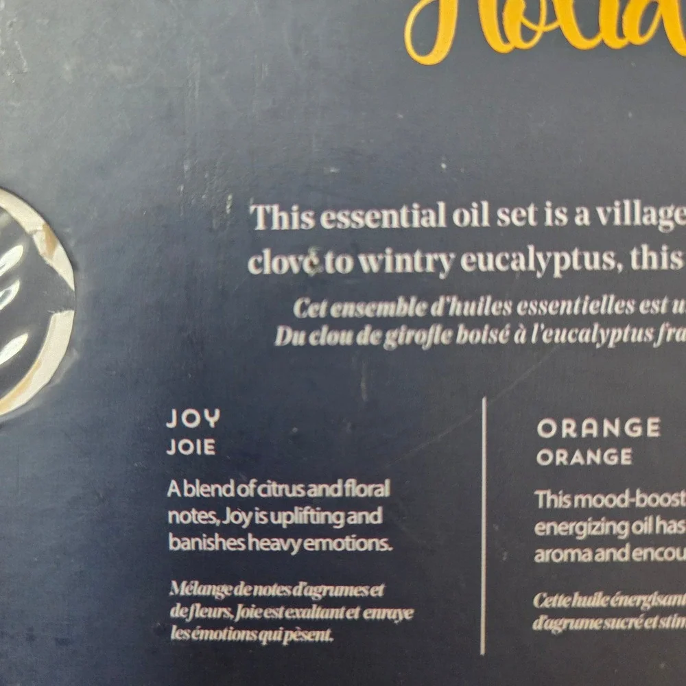 Woolzies Holiday Collection Essential Oil Set Joy Orange Clove Eucalyptus 4 Pack